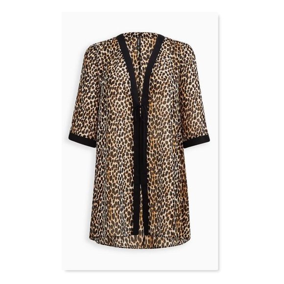 Torrid Swim Coverup Kimono Animal Print NWT - Picture 10 of 11